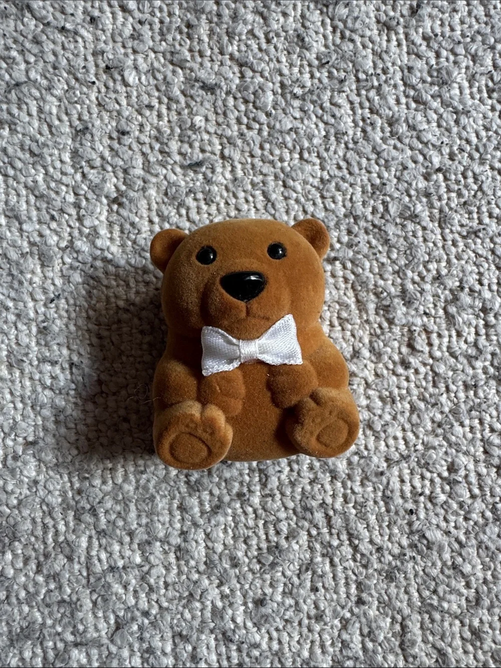 Vintage November Golden Topaz Teddy Bear Necklace in Bear Gift Box